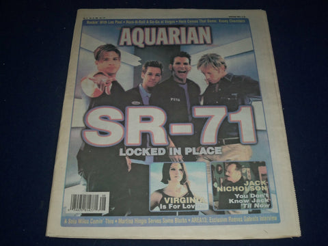 2001 FEBRUARY 21-28 AQUARIAN WEEKLY NEWSPAPER - SR-71 COVER - J 1171