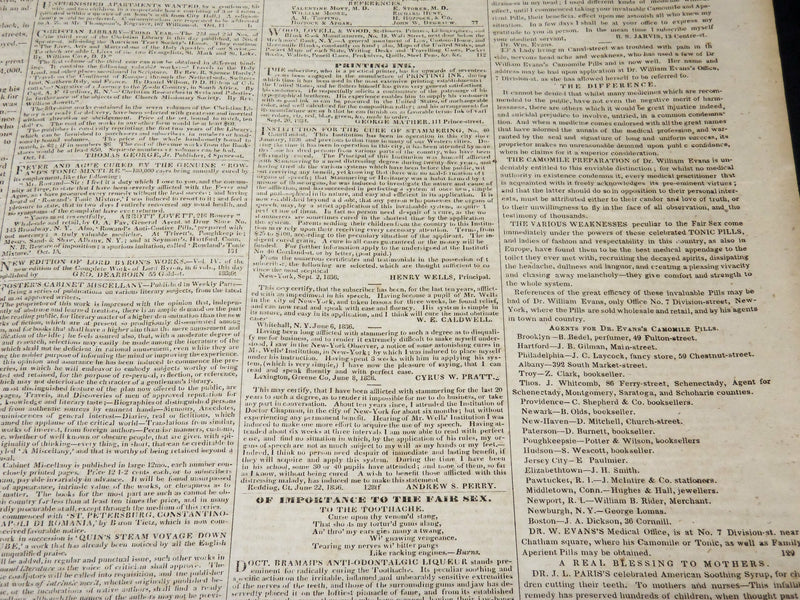 1836 OCTOBER 15 & 22 THE NEW YORKER NEWSPAPER LOT OF 2 ISSUES - NP 4868