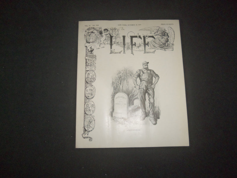 1919 OCTOBER 23 LIFE MAGAZINE - A REINCARNATION - L 769X