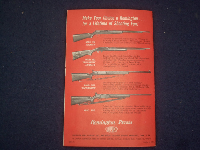 1950'S HOW TO BE A CRACK SHOT! SOFTCOVER BOOK - REMINGTON PETERS -DUPONT- J 9762