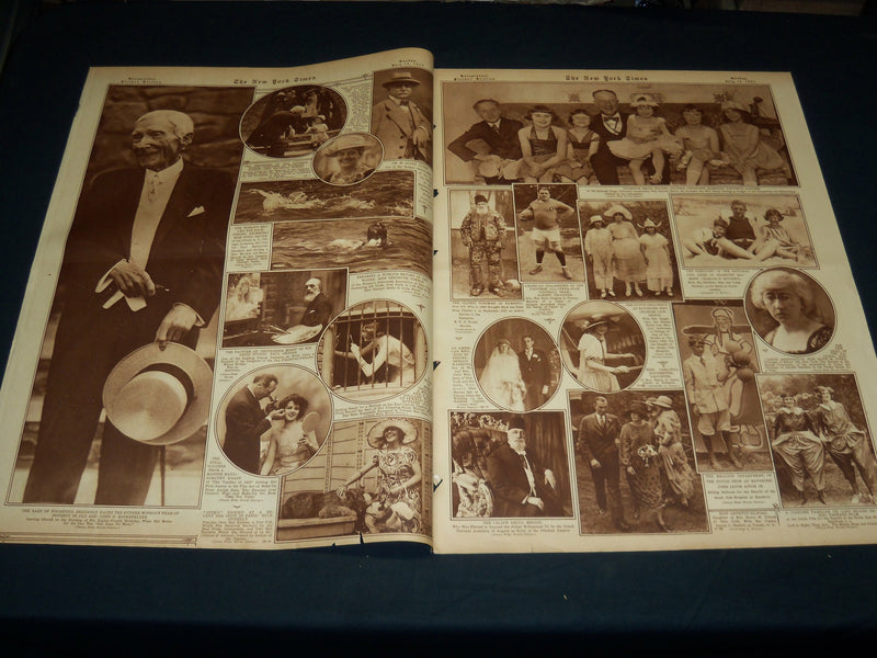 1923 JULY 8 NEW YORK TIMES PICTURE SECTION NO. 4 & 5 - ROCKEFELLER - NT 8895