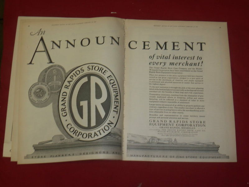 1927 FEB 19 DRY GOODS ECONOMIST MAGAZINE- ARTICLES, PHOTOS, ILLUS. & ADS- B 6311