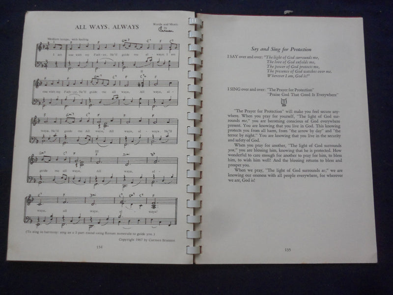 1967 SAY AND SING YOUR WAY TO SUCCESSFUL LIVING - INSCRIBED BY CARMEN - J 9797