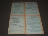 1899 CUMULATIVE INDEX OF PERIODICALS QUARTERLY LOT OF 4 - VOLUME 4 - O 1775