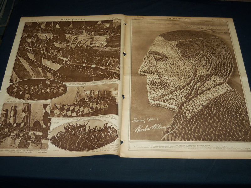 1918 DECEMBER 8 NEW YORK TIMES PICTURE SECTION - WILSON PROFILE - NT 8818