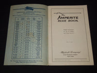 1928 THE AMPERITE BLUE BOOK OF RADIO INFORMATION PUB. BY RADIALL COMPANY- J 7572