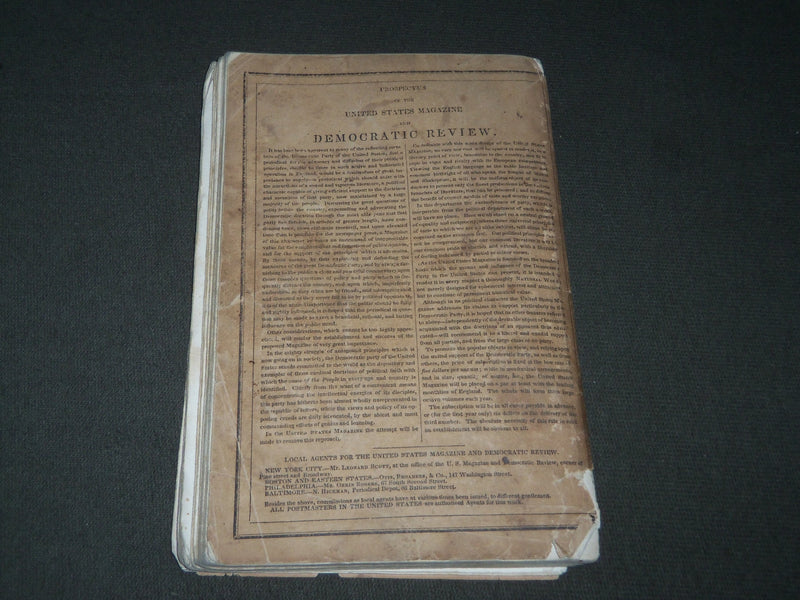 1839 JANUARY THE UNITED STATES MAGAZINE & DEMOCRATIC REVIEW VOL 5 NO. 13- J 3354