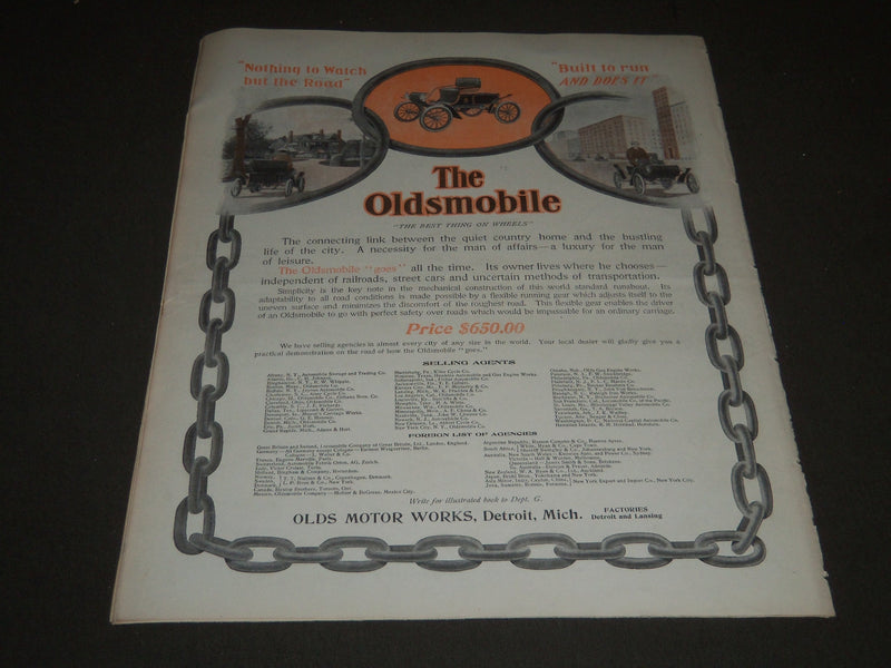 1903 AUGUST 8 THE SATURDAY EVENING POST MAGAZINE - ILLUSTRATED COVER - SP 699