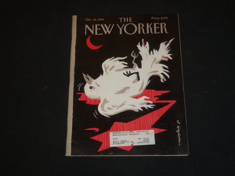 1996 OCTOBER 14 THE NEW YORKER MAGAZINE - ILLUSTRATED COVER - NY 1821