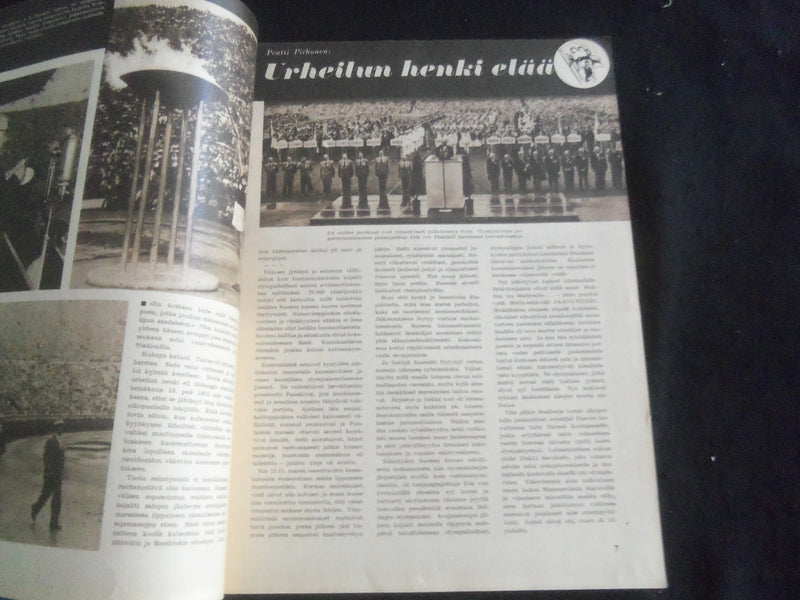 1952 URHEILUN KUVA-AITTA - OLYMPIA-NUMERO MAGAZINE-NO. 4- FINNISH TEXT - B 4077T