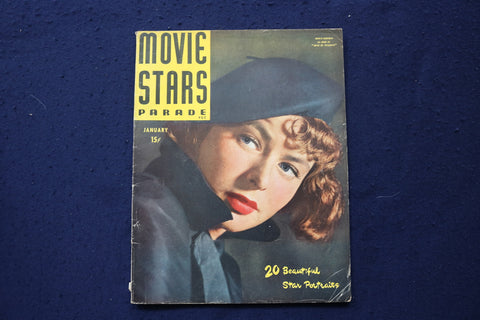 1947 JANUARY MOVIE STARS PARADE MAGAZINE - INGRID BERGMAN COVER - E 18038