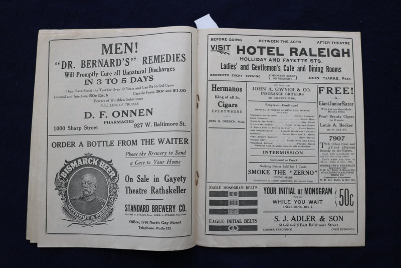 1914 MAY 18 GAYETY THEATRE - BURLESQUE - PROGRAM - K 1668