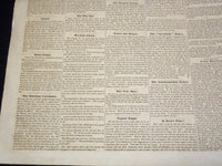 1849 NOVEMBER 9 LYNN NEWS NEWSPAPER - WIG NOMINATIONS - MASSACHUSETTS - NP 4252P