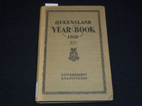 1950-1959 QUEENSLAND YEAR BOOK LOT OF 10 - GOV. STATISTICIAN BRISBANE - KD 1C
