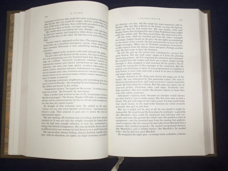 1986 O-ZONE HARDCOVER BOOK BY PAUL THEROUX - SIGNED 1ST EDITION - KD 8974