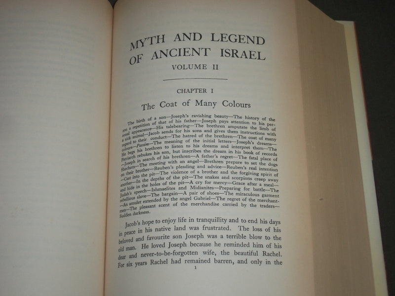 1987 ANCIENT ISRAEL MYTHS & LEGENDS BY ANGELO S. RIPPOPORT BOOK - I 1334
