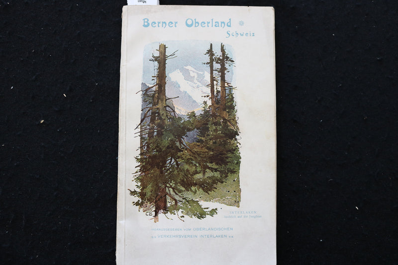 1920'S BERNER OBERLAND SCHWEITZ GUIDE - SOFTCOVER BOOK - GERMAN TEXT - K 2220