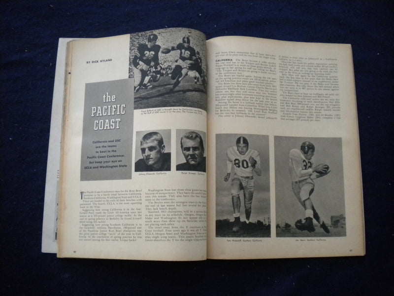 1952 FOOTBALL YEARBOOK MAGAZINE - BOB MATHIAS, STANFORD - B 439O