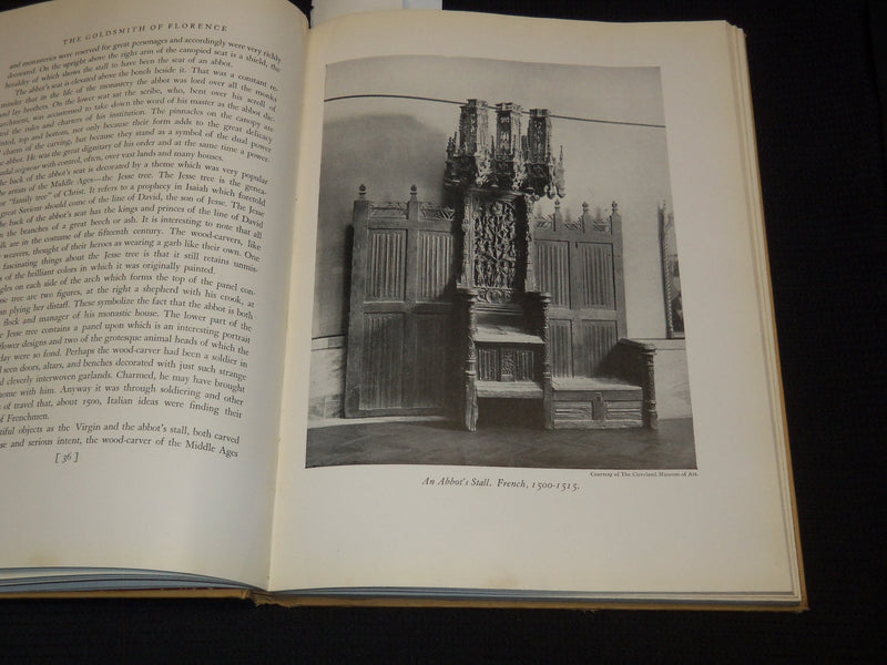 1929 THE GOLDSMITH OF FLORENCE HARDCOVER BOOK BY KATHARINE GIBSON - R 735Z