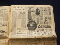 1973 AUGUST 9 THE BERGEN RECORD NEWSPAPER - NIXON LEAVES QUIETLY - NP 6460