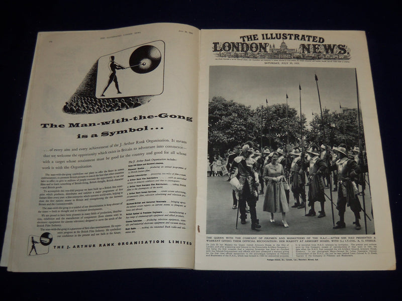 1955 JULY 30 ILLUSTRATED LONDON NEWS MAGAZINE - QUEEN ELIZABETH - E 8014