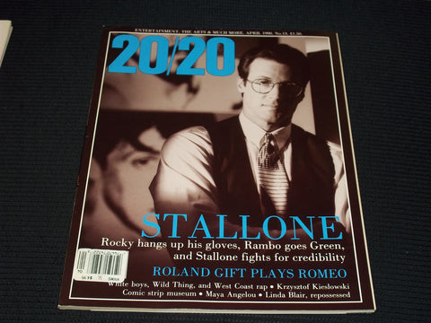 1990 APRIL 20/20 MAGAZINE - SYLVESTER STALLONE FRONT COVER - E 20528