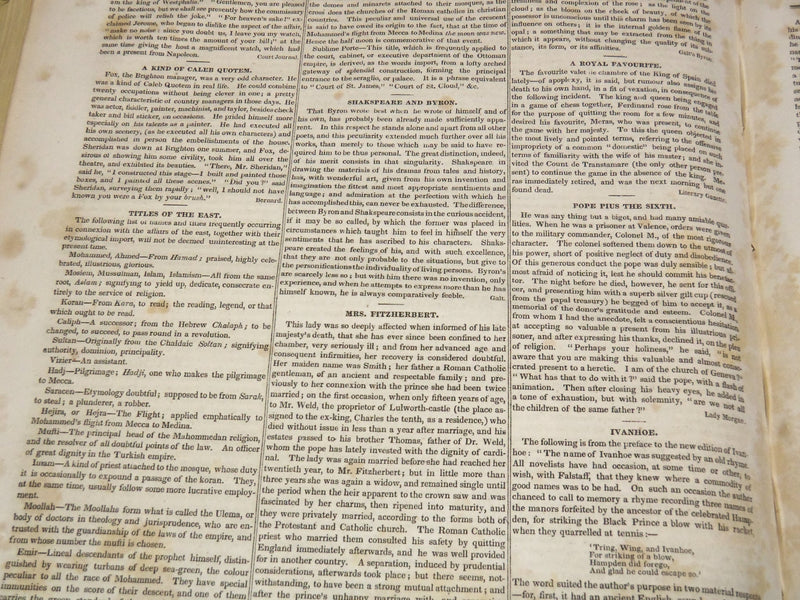 1830-1831 NEW YORK MIRROR AND LADIES GAZETTE BOUND VOLUME NO. 8 - KD 4675I
