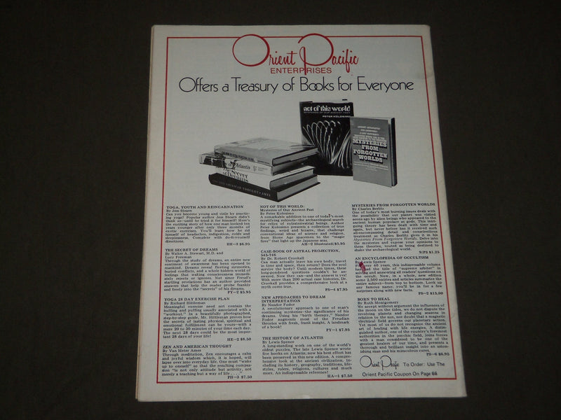 1976 MARCH PROBE THE UNKNOWN MAGAZINE - SALEM WITCH BURNERS - CW 31