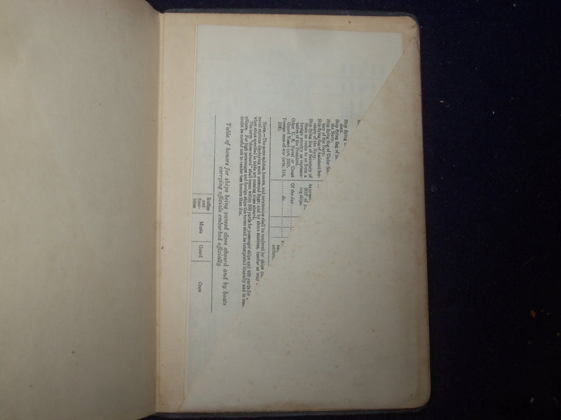 1941 WATCH OFFICER'S GUIDE - U.S. NAVY SOFTCOVER BOOK - J 9360
