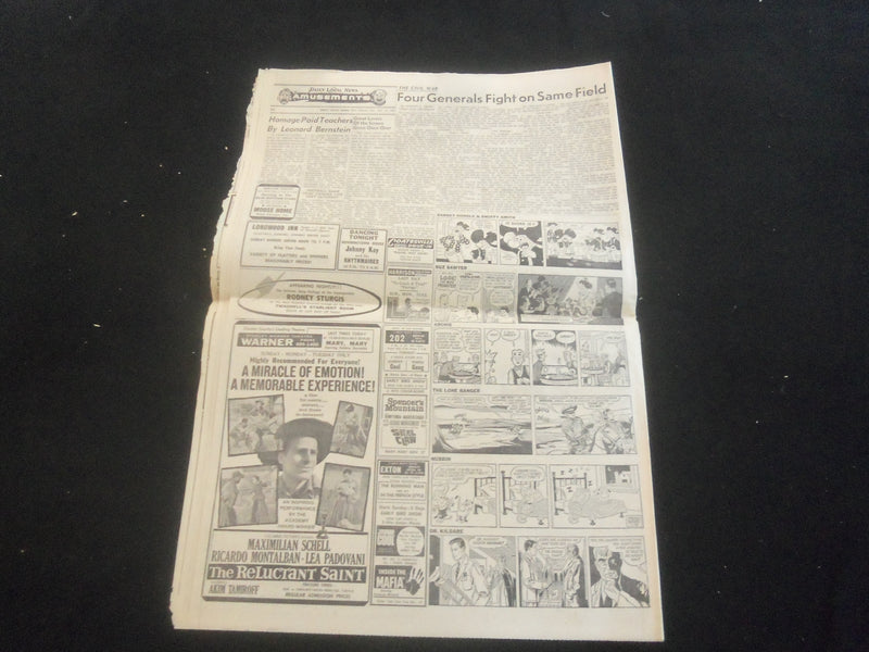 1963 NOV 23 DAILY LOCAL NEWS NEWSPAPER- JFK BODY TAKEN TO WHITE HOUSE - NP 5802
