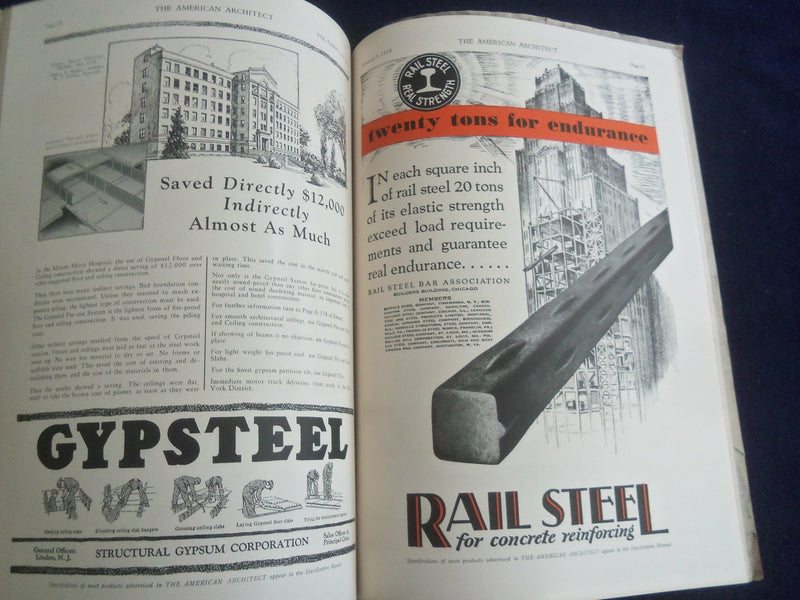 1929 FEBRUARY 5 THE AMERICAN ARCHITECT MAGAZINE -PHOTOS, STORIES & ADS - ST 7295