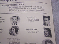 1946 KEN MURRAY'S BLACKOUTS PROGRAM - GREAT PHOTOS - BOB HOPE - J 2166