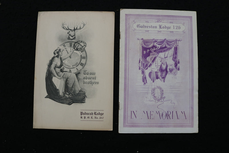 1903-1928 B.P.O. OF ELKS MEMORIAL PROGRAMS - LOT OF 17 - K 3052