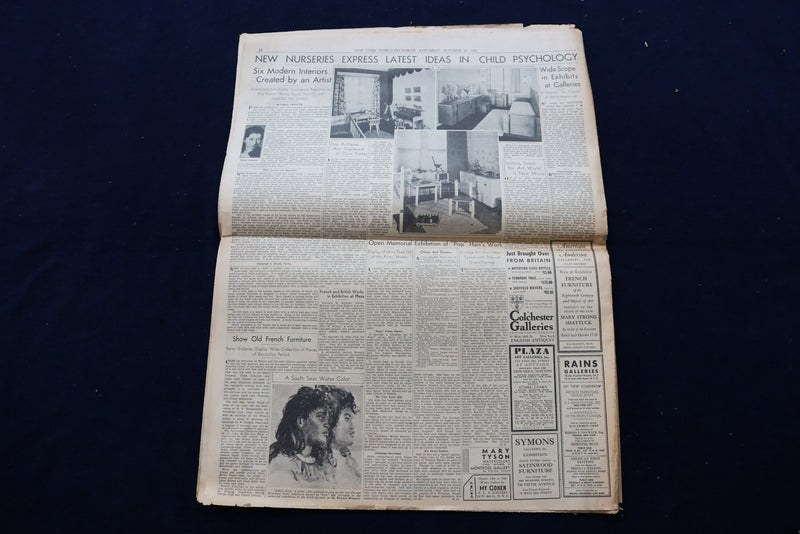 1935 OCTOBER 12 NEW YORK WORLD-TELEGRAM - HAILE SELASSIE NEW EMPEROR - NP 8870