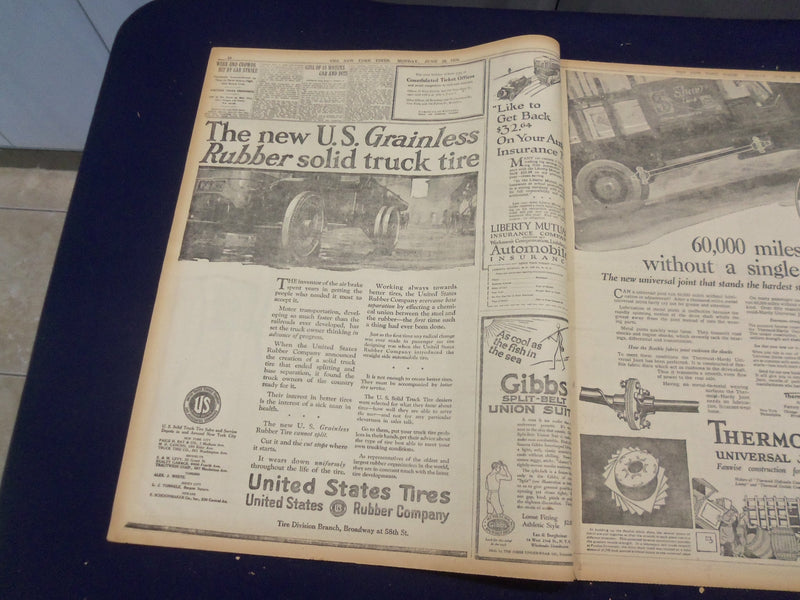 1920 JUNE 28 NEW YORK TIMES - MURPHY DROPS COX, MAY GO TO M'ADOO - NT 9118