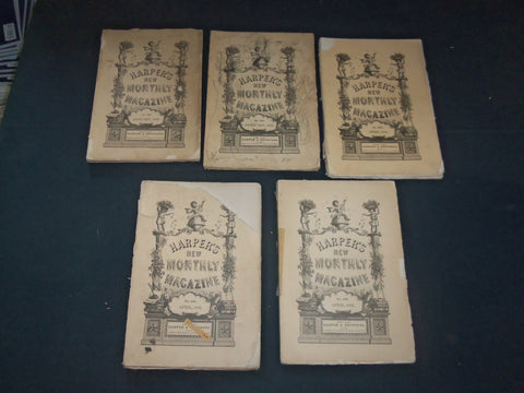 1882 HARPER'S MONTHLY MAGAZINE-LOT OF 14 ISSUES-NICE ILLUSTRATIONS & ADS-WR 466L