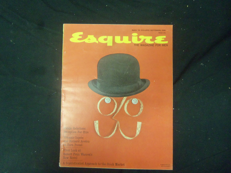 1959 SEPTEMBER ESQUIRE MAGAZINE - GREAT COVER, PHOTOS AND ADS - ST 2647