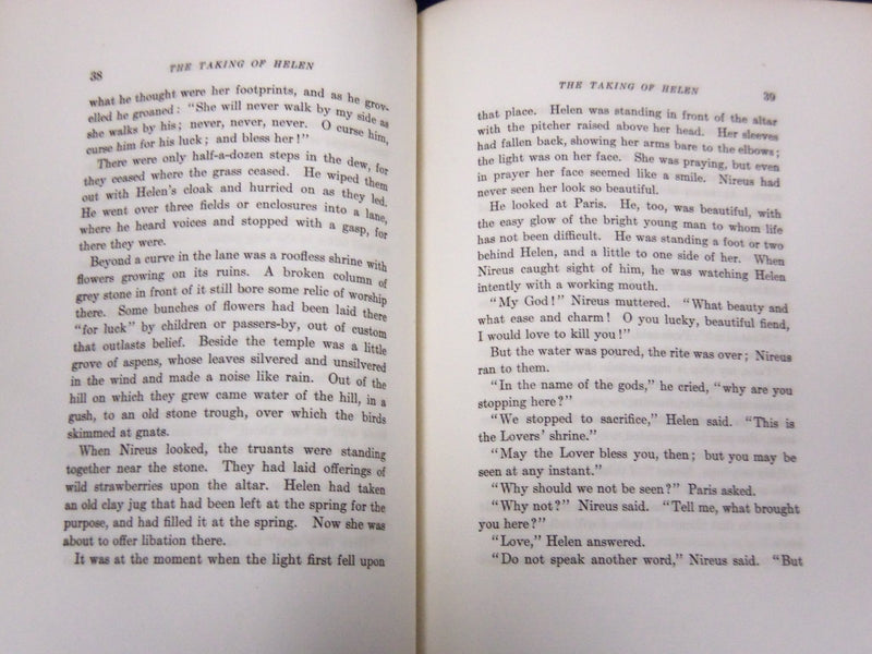 1923 THE TAKING OF HELEN BOOK BY JOHN MASEFIELD AUTOGRAPHED COPY #127 - KD 1721