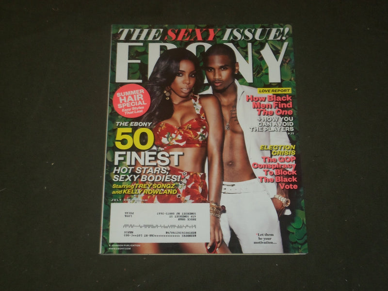 2012 JULY EBONY MAGAZINE - TREY SONGZ & KELLY ROWLAND COVER - B 1453