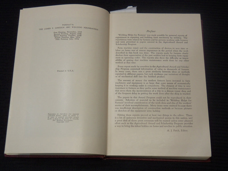 1954-1956 LINCOLN ARC WELDING FOUNDATION BOOK LOT OF 3 - KD 2771S
