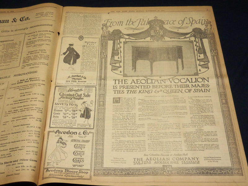 1916 NOVEMBER 19 NEW YORK TIMES - MISS KELLER DENIES THAT SHE WILL WED - NT 7726