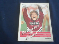 1987 OCT 17 STANFORD VS SAN DIEGO STATE UNIVERSITY FOOTBALL PROGRAM - ST 4974A