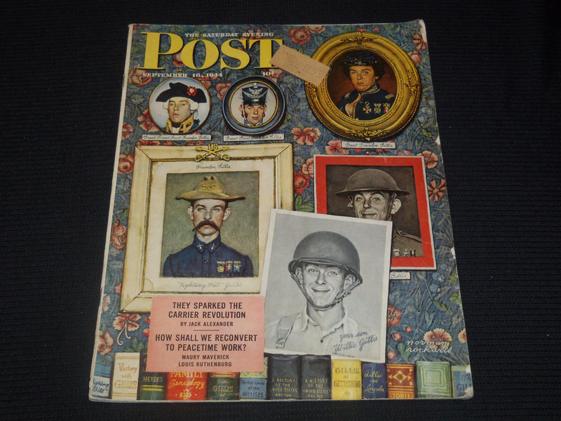 1944 SEPT 16 THE SATURDAY EVENING POST MAGAZINE- NORMAN ROCKWELL COVER- SP 2476R
