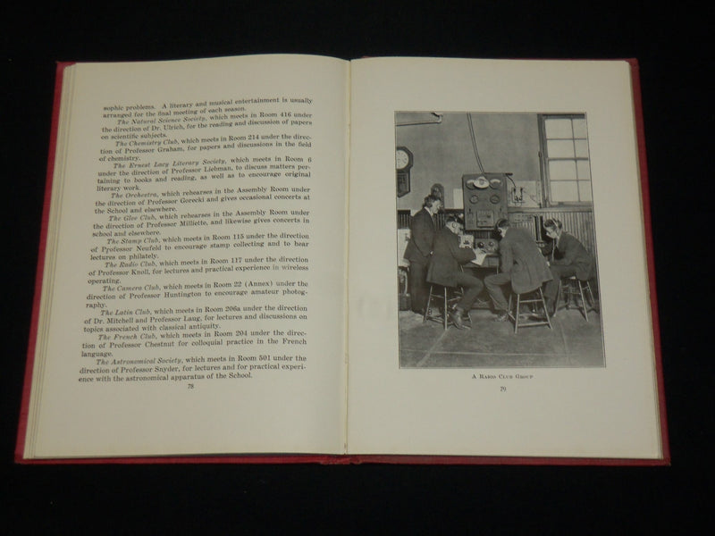 1922-1925 CENTRAL HIGH SCHOOL OF PHILADELPHIA HANDBOOKS LOT OF 2 - KD 6326