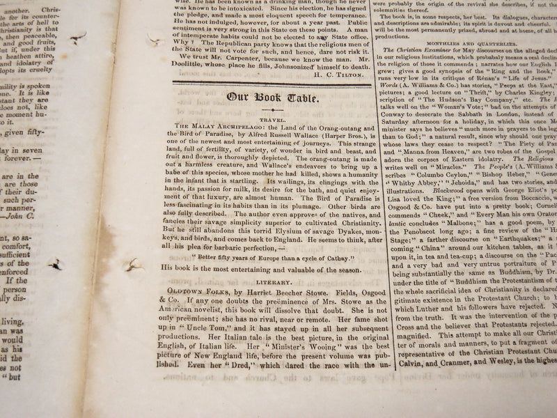 1869 ZION'S HERALD METHODIST EPISCOPAL CHURCH NEWSPAPER LOT OF 30 - NP 3877H