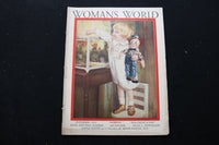1924 NOVEMBER WOMAN'S WORLD MAGAZINE - BABY FEEDING FISH COVER - E 10359