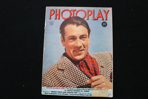 1939 OCTOBER PHOTOPLAY MAGAZINE - GARY COOPER COVER - E 25388