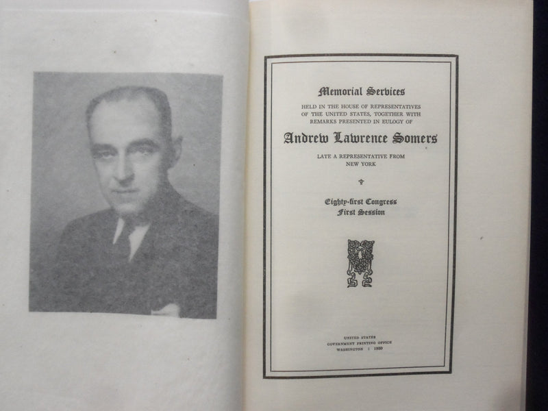 1950 ANDREW LAWRENCE MEMORIAL ADDRES HARDCOVER BOOK - K 206