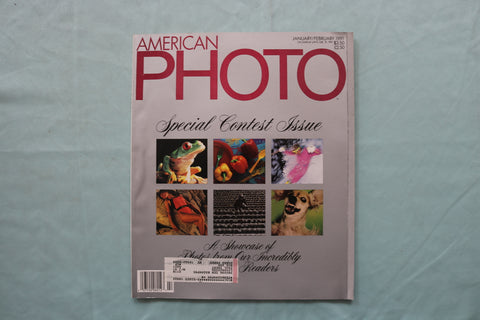 1991 JAN/FEB AMERICAN PHOTO MAGAZINE - SPECIAL CONTEST ISSUE COVER - E 19665