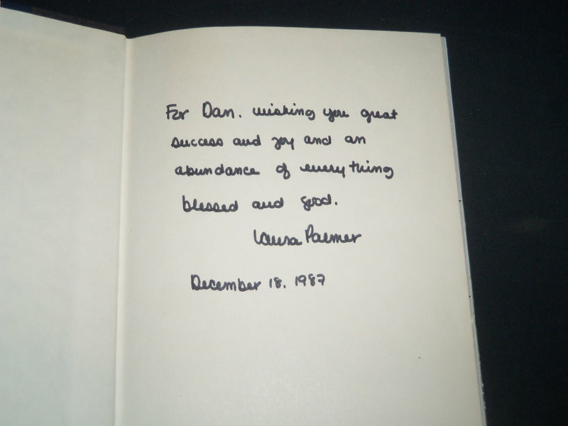 1987 SHRAPNEL IN THE HEART BOOK SIGNED BY LAURA PALMER - FIRST EDITION - KD 5538